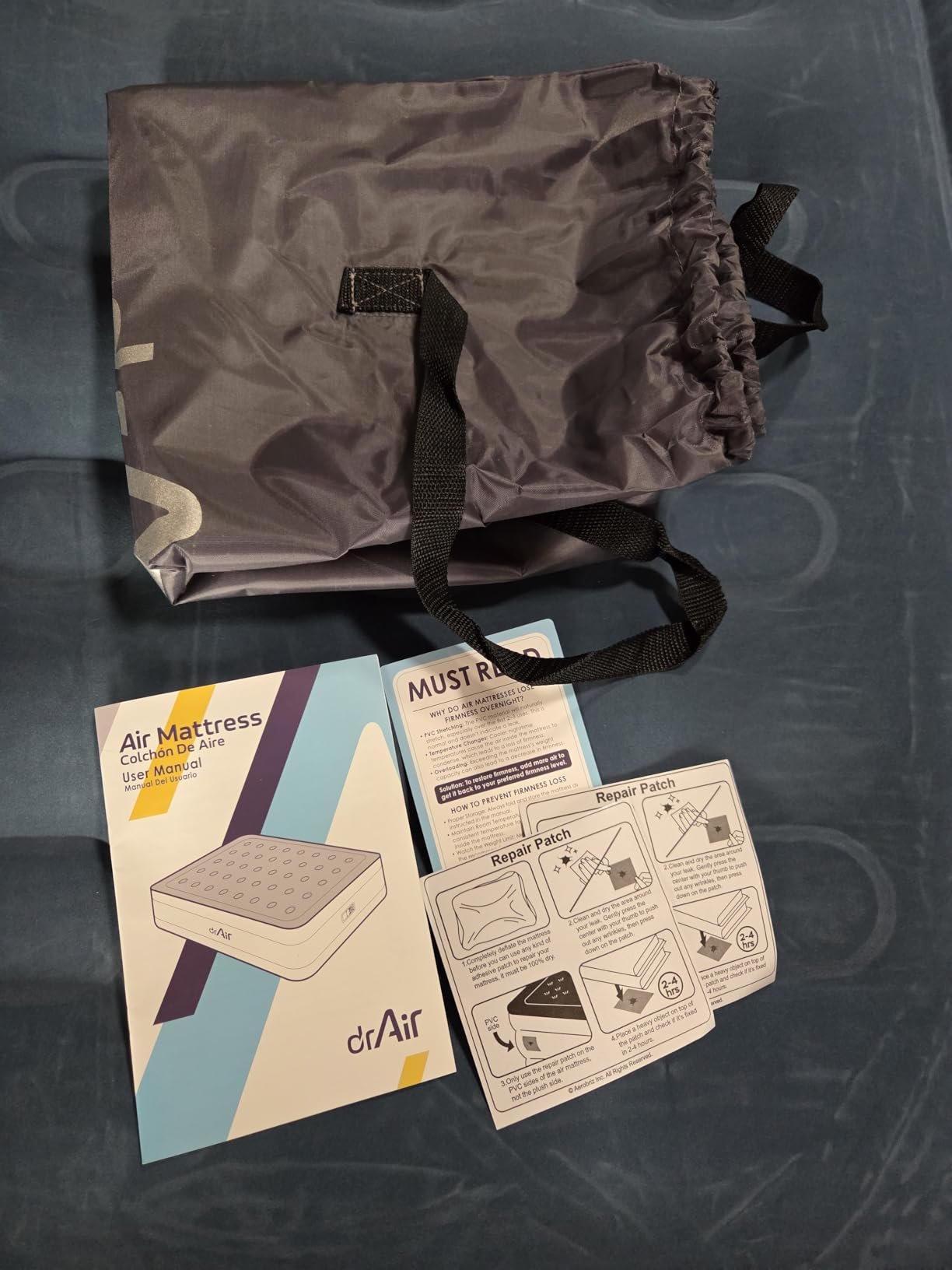 Queen Air Mattress with Built-in Pump. 18 Raised Blow Up Mattress. 800 lbs Max Honeycomb Air Bed. 48Hr Leak-Proof Test. 3min Inflatable Mattress for Home. Guests. Camping. Colchones inflables photo review