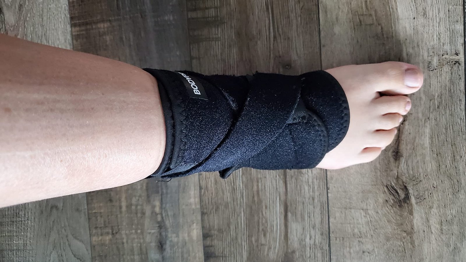 Bodyprox Ankle Support Brace. Breathable Neoprene Sleeve. Adjustable Wrap! (1 Pack) photo review