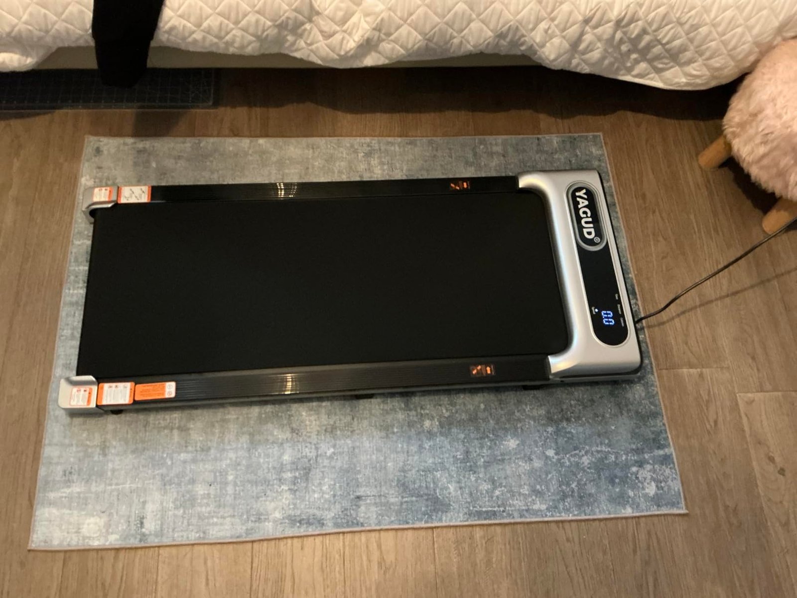 Under Desk Treadmill. Walking Pad for Home and Office. 2.5 HP Portable Walking Jogging Running Machine with Remote Control and LED Display photo review