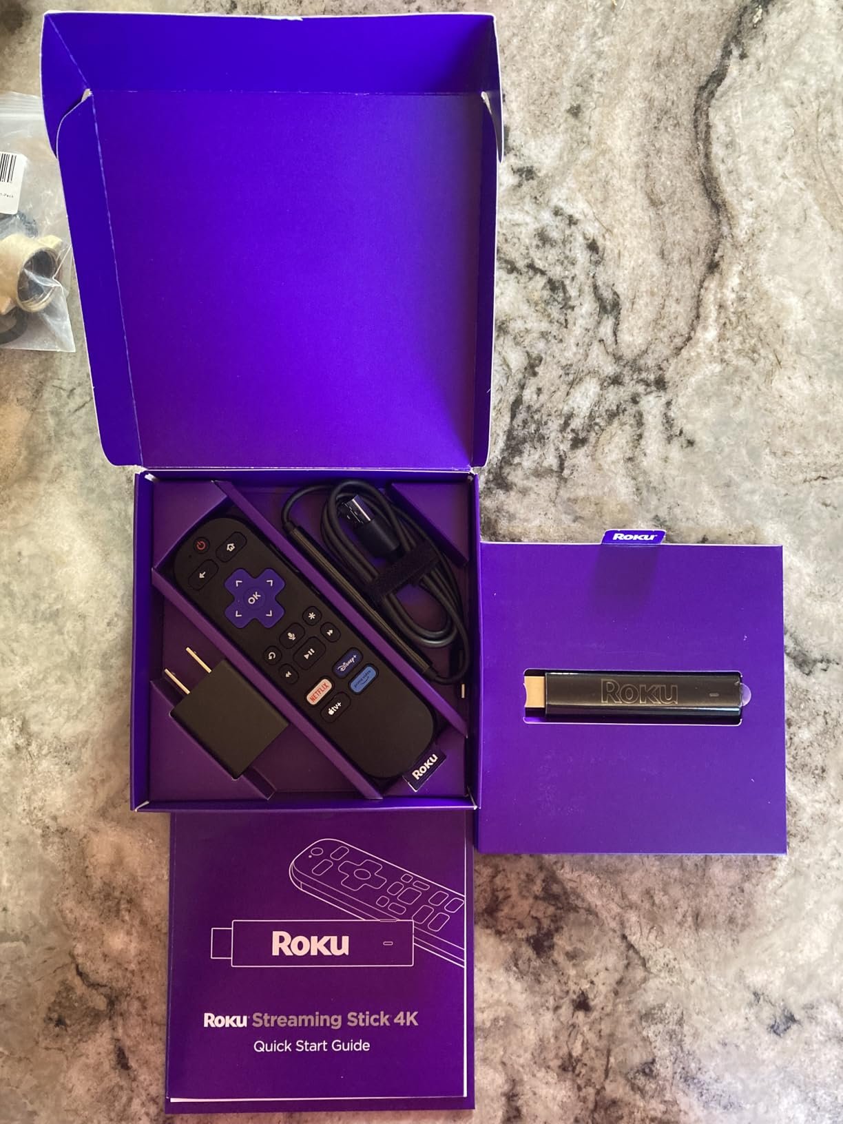 Roku Streaming Stick 4K - HDR & Dolby Vision Roku Streaming Device for TV with Voice Remote & Long-Range Wi-Fi - Free & Live TV photo review