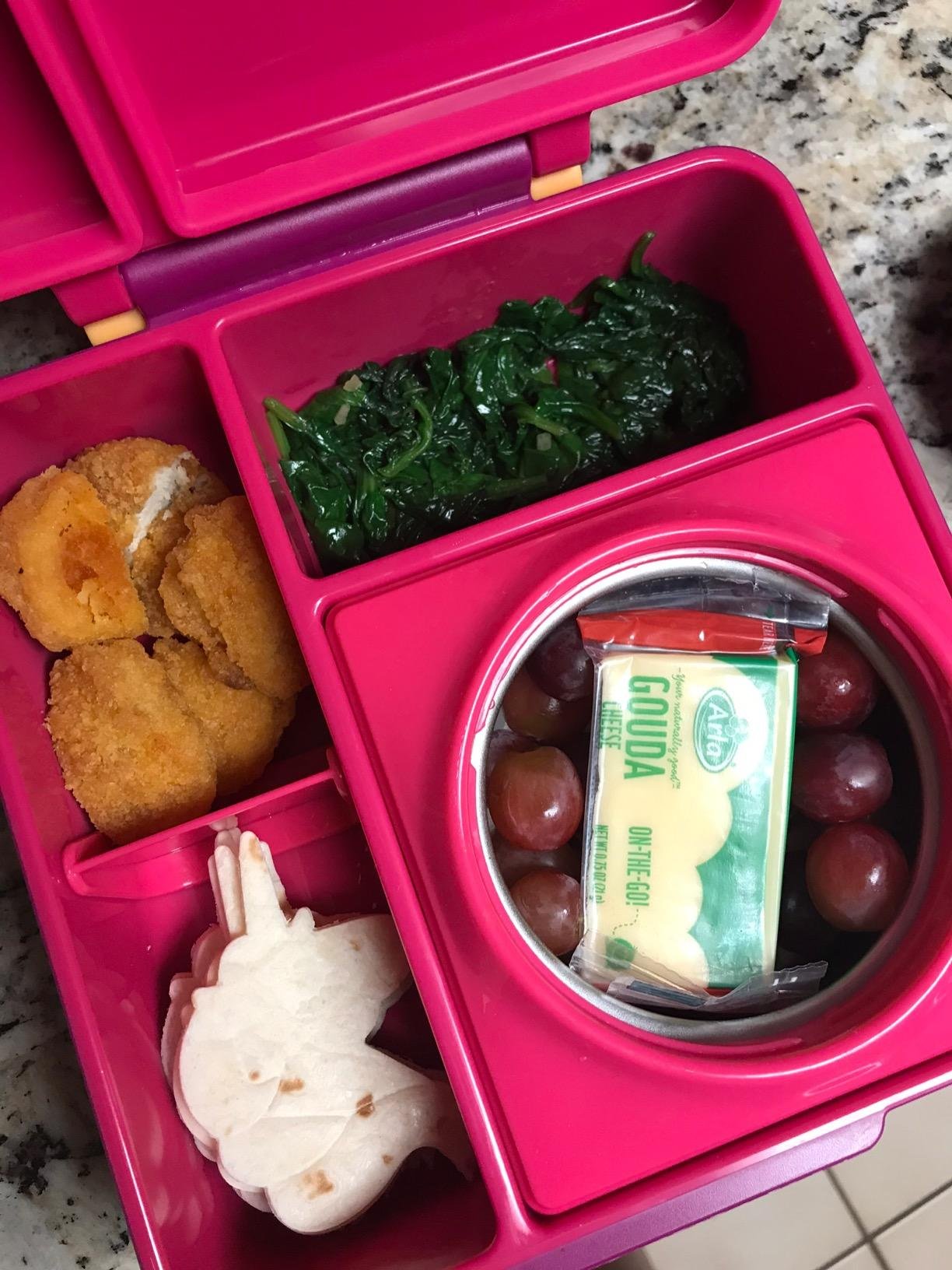 Omie OmieBox Bento Box for Kids - Insulated Lunch Box with Leak Proof Food Jar - 3 Compartments. 2 Temperature Zones - (Meadow) photo review