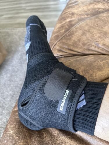 Bodyprox Ankle Support Brace. Breathable Neoprene Sleeve. Adjustable Wrap! (1 Pack) photo review