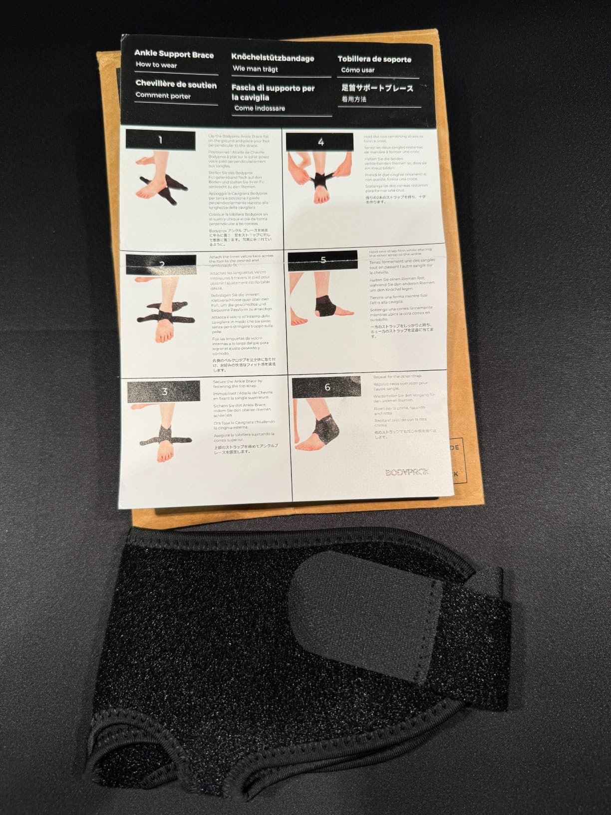 Bodyprox Ankle Support Brace. Breathable Neoprene Sleeve. Adjustable Wrap! (1 Pack) photo review