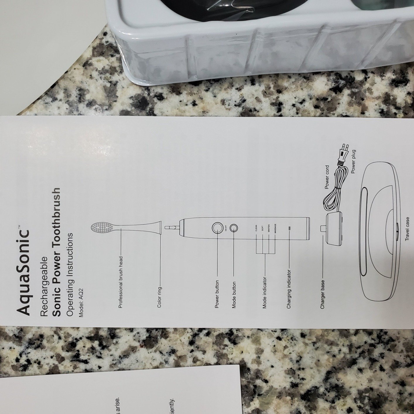 Aquasonic Black Series Ultra Whitening Toothbrush – ADA Accepted Electric Toothbrush- 8 Brush Heads & Travel Case – 40.000 VPM Electric Motor & Wireless Charging - 4 Modes w Smart Timer photo review