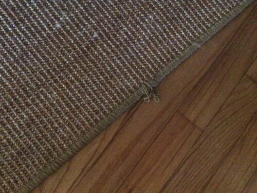 FUKUMARU Cat Scratcher Mat. 23.6 X 15.7 Inch Natural Sisal Cat Scratch Mats. Horizontal Cat Floor Scratching Pad Rug with Sticky Tapes. Protect Couch and Carpets photo review