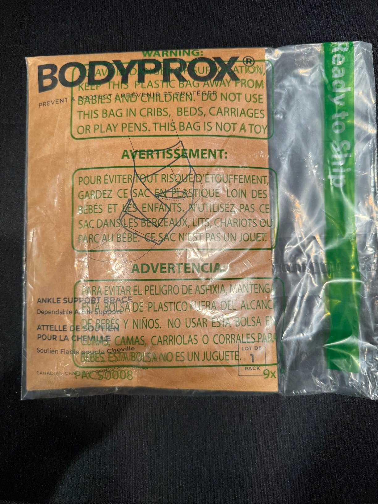 Bodyprox Ankle Support Brace. Breathable Neoprene Sleeve. Adjustable Wrap! (1 Pack) photo review