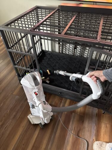 Shark Upright Vacuum. Navigator Lift-Away Deluxe with Large Dust Cup Capacity. HEPA Filter. Swivel Steering. Upholstery Tool & Crevice Tool. Blue. NV360 photo review