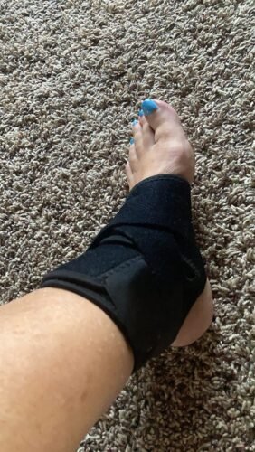 Bodyprox Ankle Support Brace. Breathable Neoprene Sleeve. Adjustable Wrap! (1 Pack) photo review