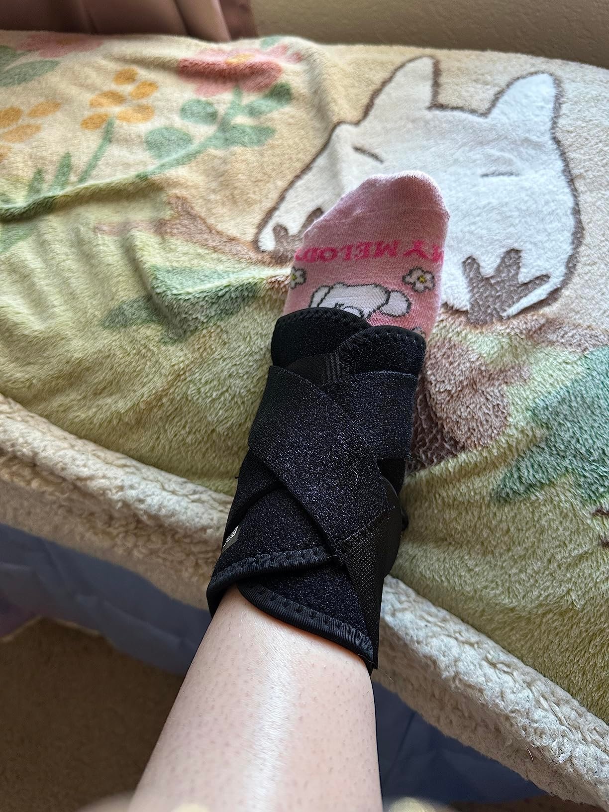 Bodyprox Ankle Support Brace. Breathable Neoprene Sleeve. Adjustable Wrap! (1 Pack) photo review