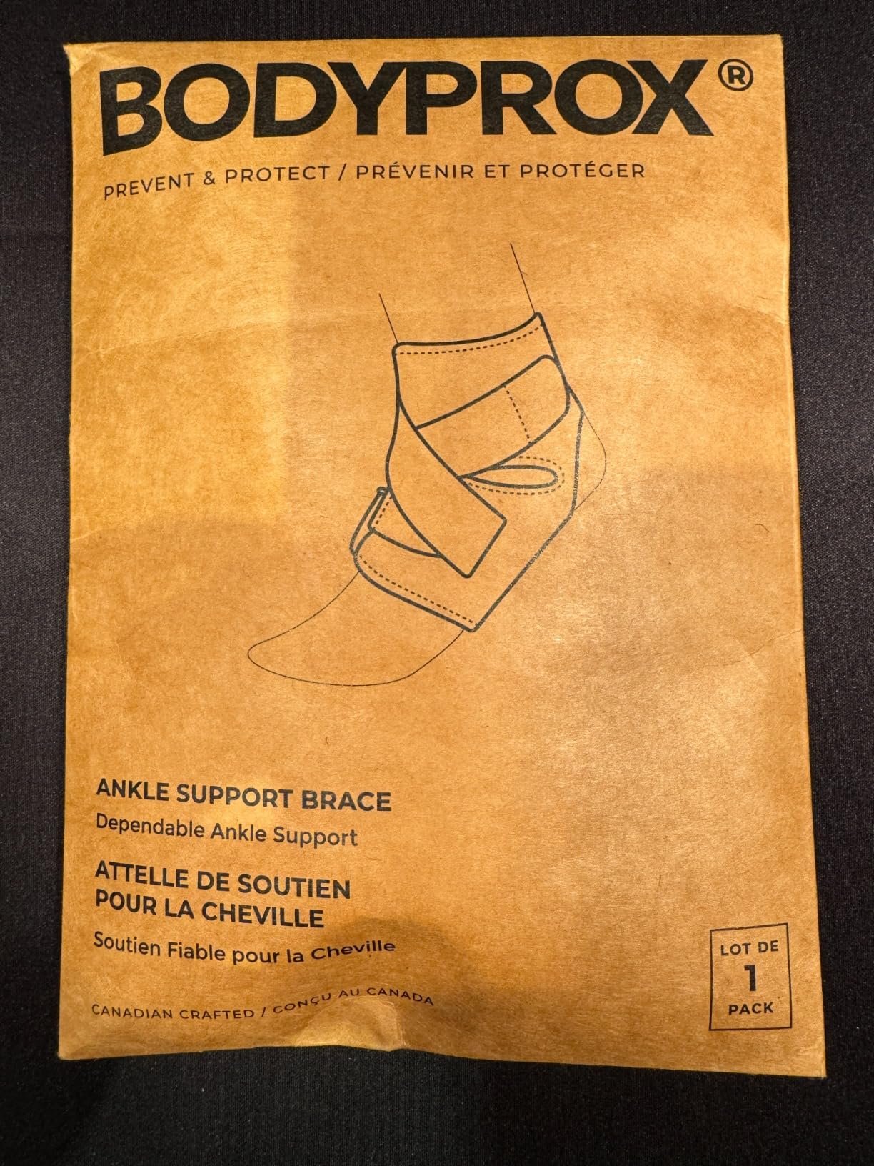 Bodyprox Ankle Support Brace. Breathable Neoprene Sleeve. Adjustable Wrap! (1 Pack) photo review
