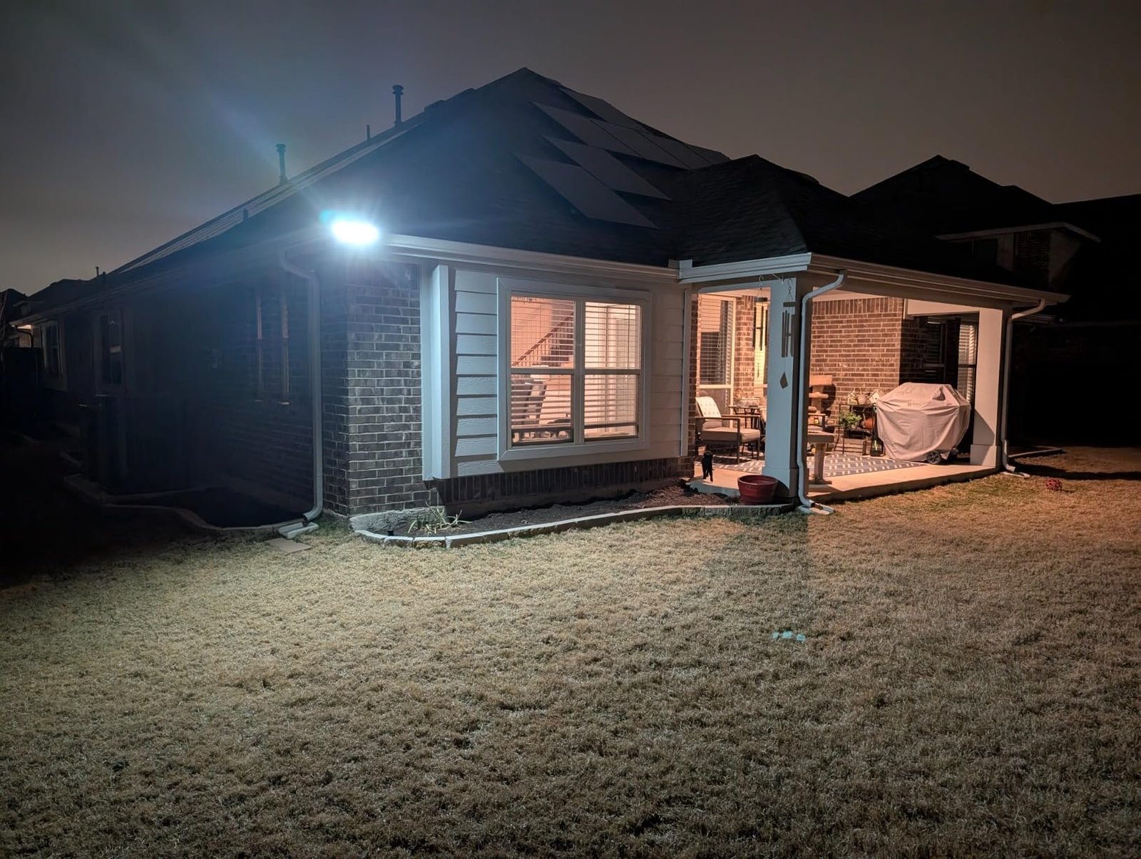 Tuffenough Solar Outdoor Lights 2500LM 210 LED Security Lights with Remote Control.3 Heads Motion Sensor Lights. IP65 Waterproof.270° Wide Angle Flood Wall Lights with 3 Modes(2 Packs) photo review