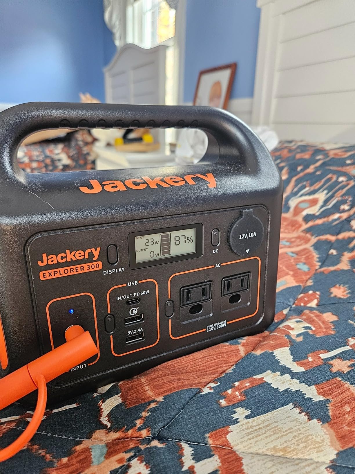 Jackery Portable Power Station Explorer 300. 293Wh Backup Lithium Battery. Solar Generator for Outdoors Camping Travel Hunting Blackout (Solar Panel Optional) photo review