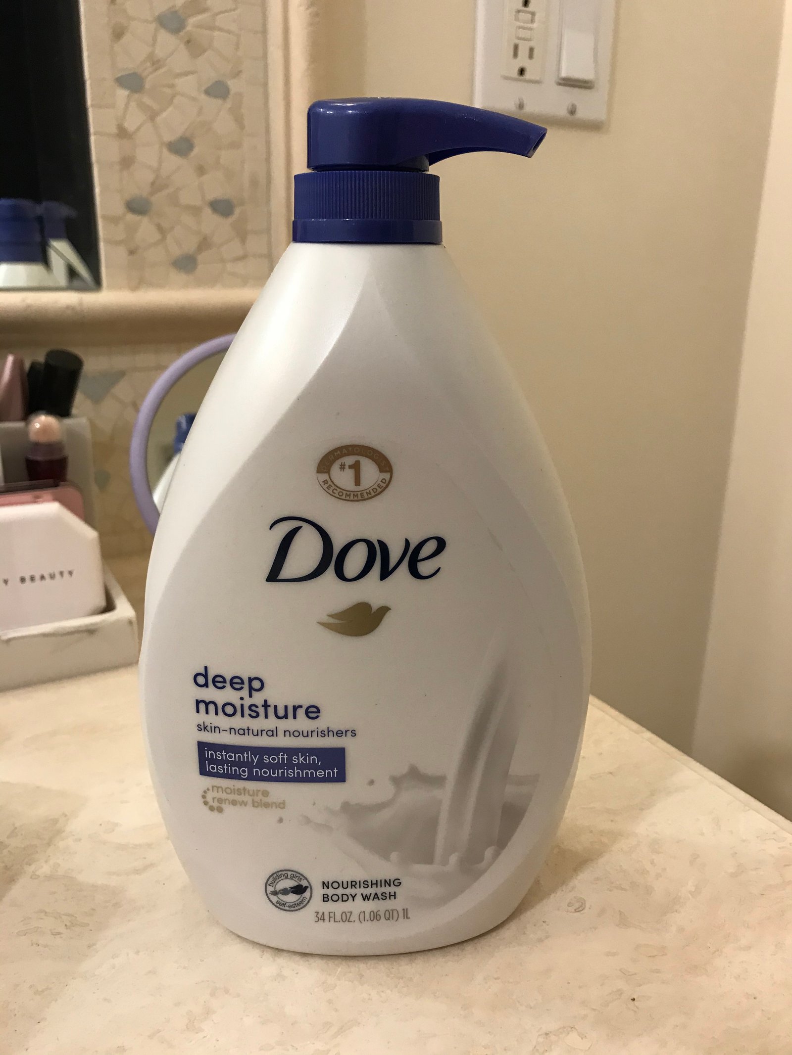 Dove Body Wash Deep Moisture for 24hr Lotion-Soft Skin Moisture Moisturizing Skin Cleanser with No Sulfates No Parabens 30.6 oz photo review