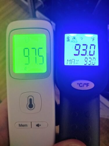 No-Touch Thermometer for Adults and Kids. Accurate Digital Baby Thermometer. Fever Alarm & Silent Mode. 2 in 1 Forehead & Object Mode photo review