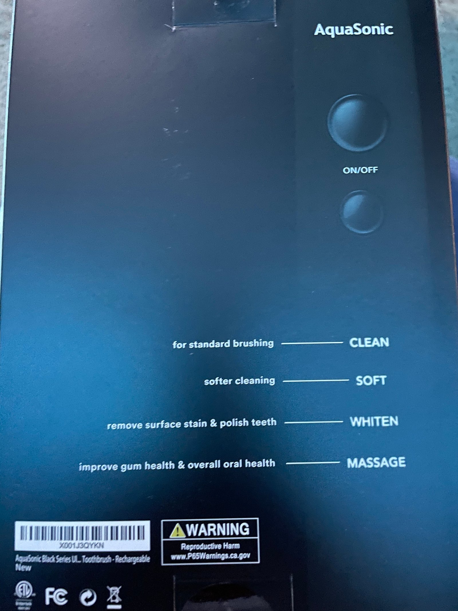 Aquasonic Black Series Ultra Whitening Toothbrush – ADA Accepted Electric Toothbrush- 8 Brush Heads & Travel Case – 40.000 VPM Electric Motor & Wireless Charging - 4 Modes w Smart Timer photo review